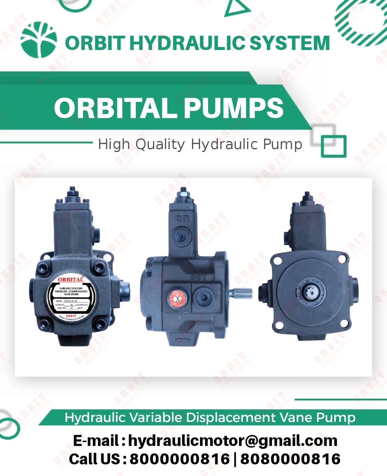 PVF PVDF VP5F VP6F Anson Make Hydraulic Pump Manufacturers in India PVF-30-70-11 Anson Hydraulic Pump